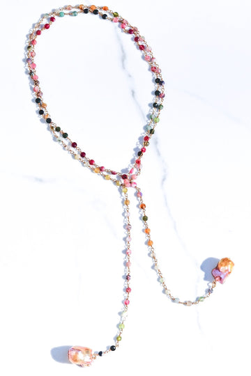 WRAPSODY NECKLACE- RAINBOW TOURMALINE